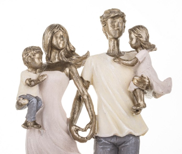 Figurka Ozdoba Rodzina z Synem i Córką
